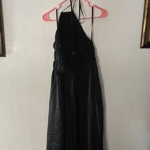 SOLID & STRIPED Black Halter Jumpsuit